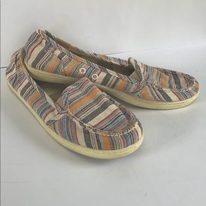 🌷🌼 2/$15 Roxy striped canvas slip on🌷🌼